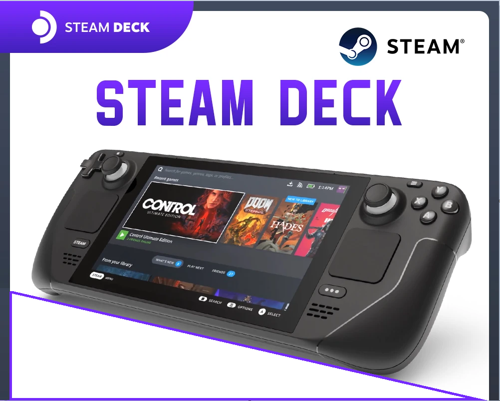 Valve Steam Deck 64 Gb  + 400 micro SD Etat Neuf