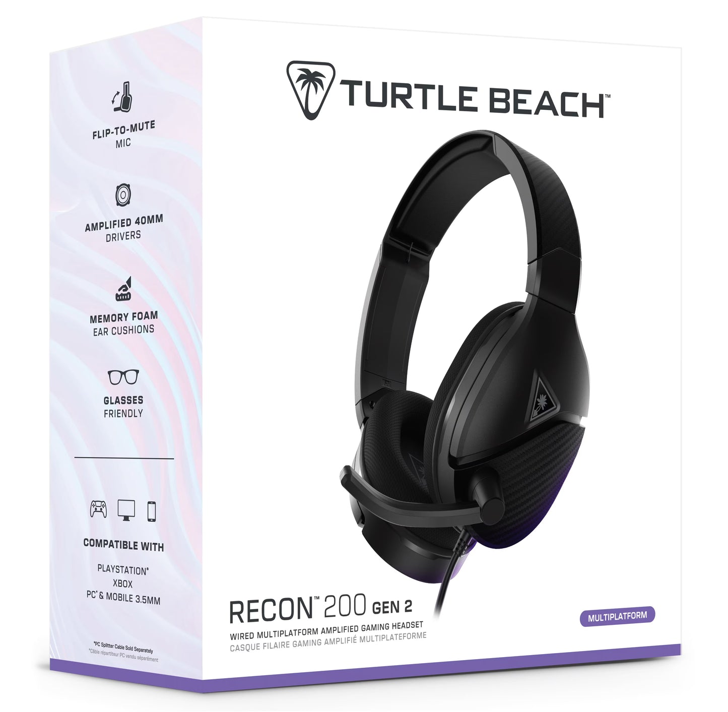 Casque Filaire Turtle Beach Recon 200 Gen 2 Gaming Headset Black
