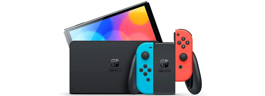 Nintendo Switch Oled (Rouge et Bleu) Pucée 128Gb (PRESQUE NEUVE) +Boite Occasion ♻️