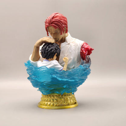 Figurine Buste Shanks et monkey D Luffy