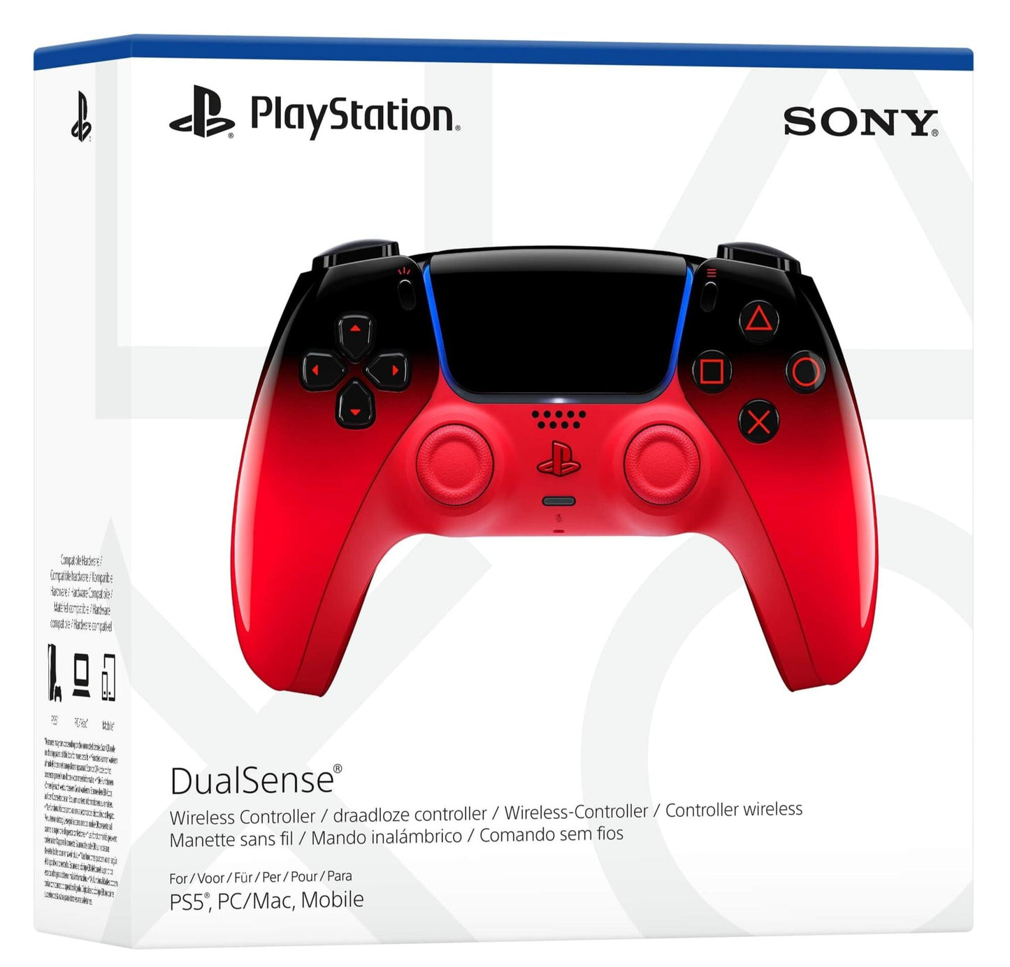 Manette PS5 DualSense  Hyperpop Techno Red