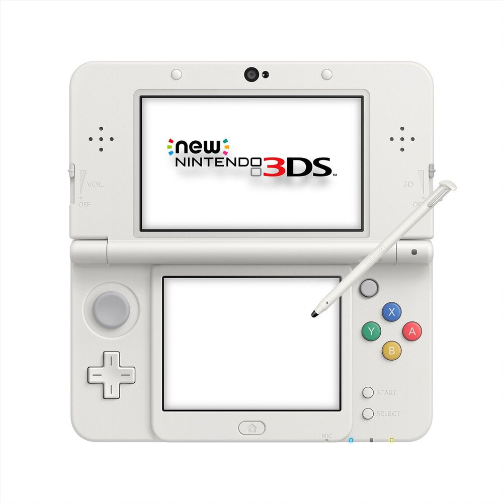 Console Nintendo New 3DS -White- (Flashé+jeux) Presque Neuf (Sans Boite)
