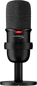 Microphone USB HyperX SoloCast – pour PC, PS4 et Mac, Désactivation du micro par pression
