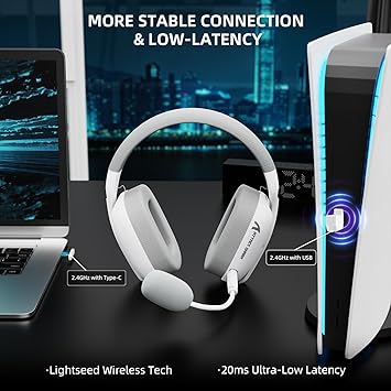 Casque ATTACK SHARK L80 PRO  -White-