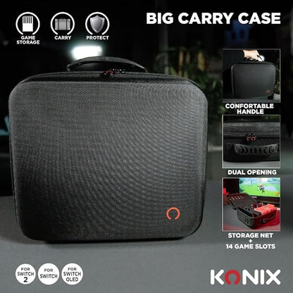 Konix Sacoche de transport Switch 2 (Noir) ALL IN ONE