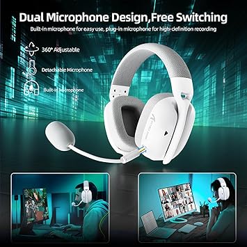 Casque ATTACK SHARK L80 PRO  -White-