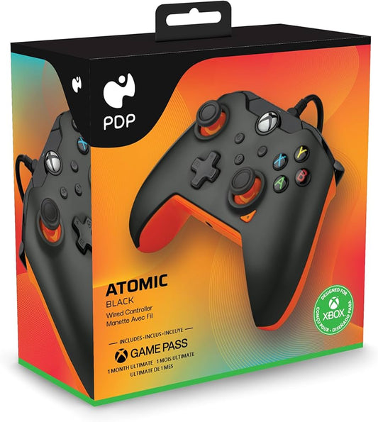 Manette filaire Pdp pour Xbox et PC Atomic Black