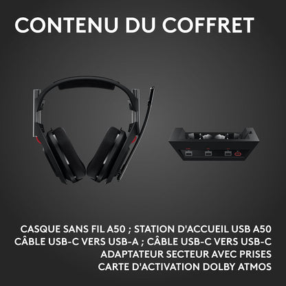 Casque Logitech G Astro A50 Lightspeed Wireless Gaming Headset + Base