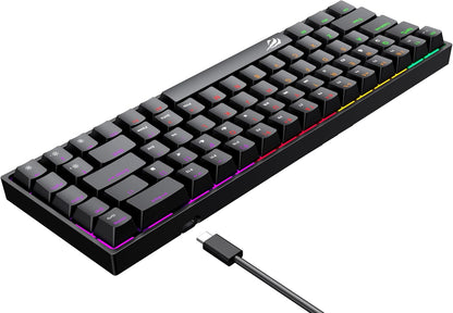 CLAVIER Mecanique HAVIT KB-881L  (Red Switch)  | 68 KEYS | Black