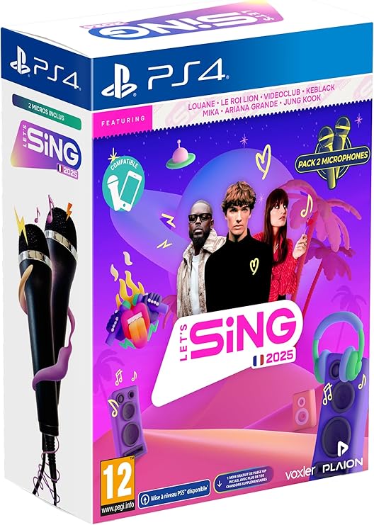 Let's Sing 2025 + 2 Micros PS4