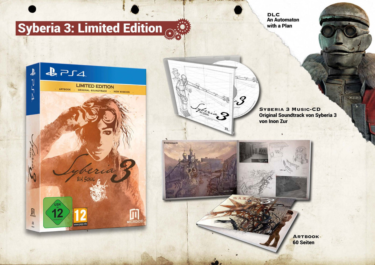 Syberia 3 Edition Limitée PS4 (Presque Neuf)