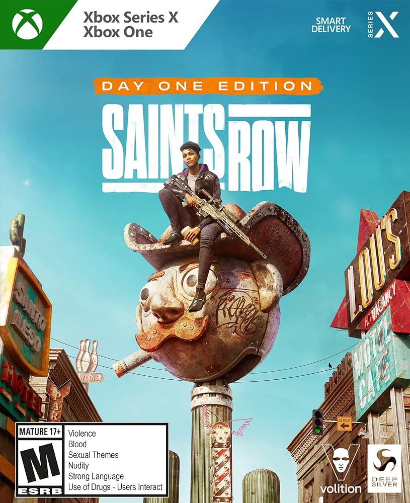 Saints Row Day One Edition + Bandana/Mask & Slipcase Xbox One Occasion♻️