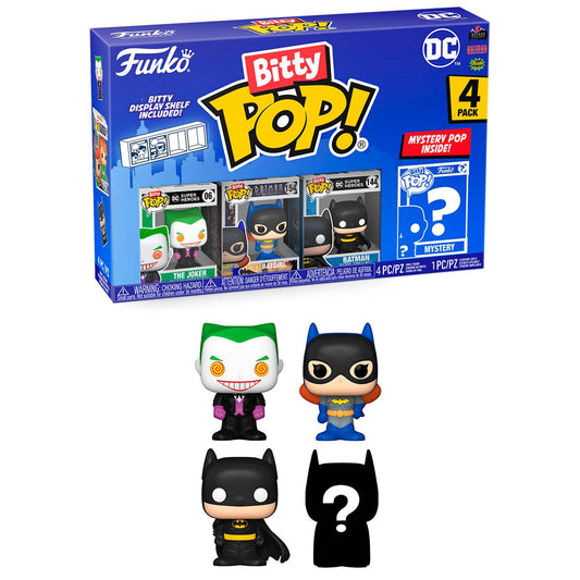DC Comics - Pack 4 figurines Bitty POP! The Joker 2,5 cm