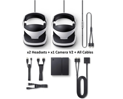 CASQUE PSVR V1 (2 HEADSETS + CAMERA + CPU) Occasion ♻️