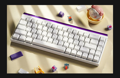 Clavier Gaming Magnétique Filaire Blanc Nano 68 | Madlions