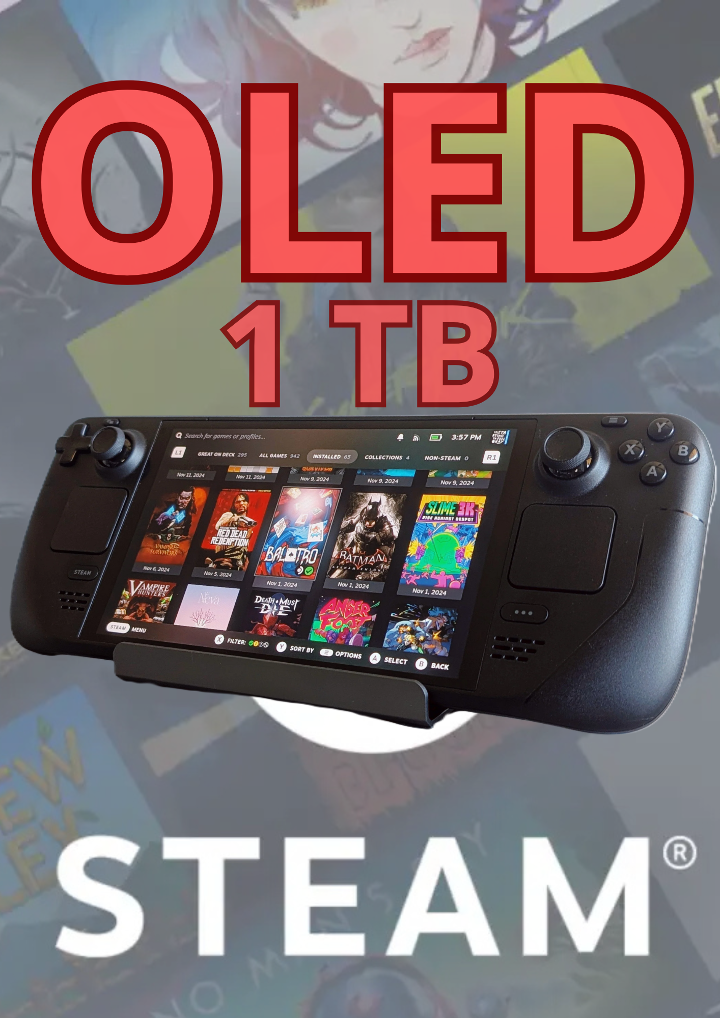 Console Valve Steam Deck OLED 1TB Produit neuf
