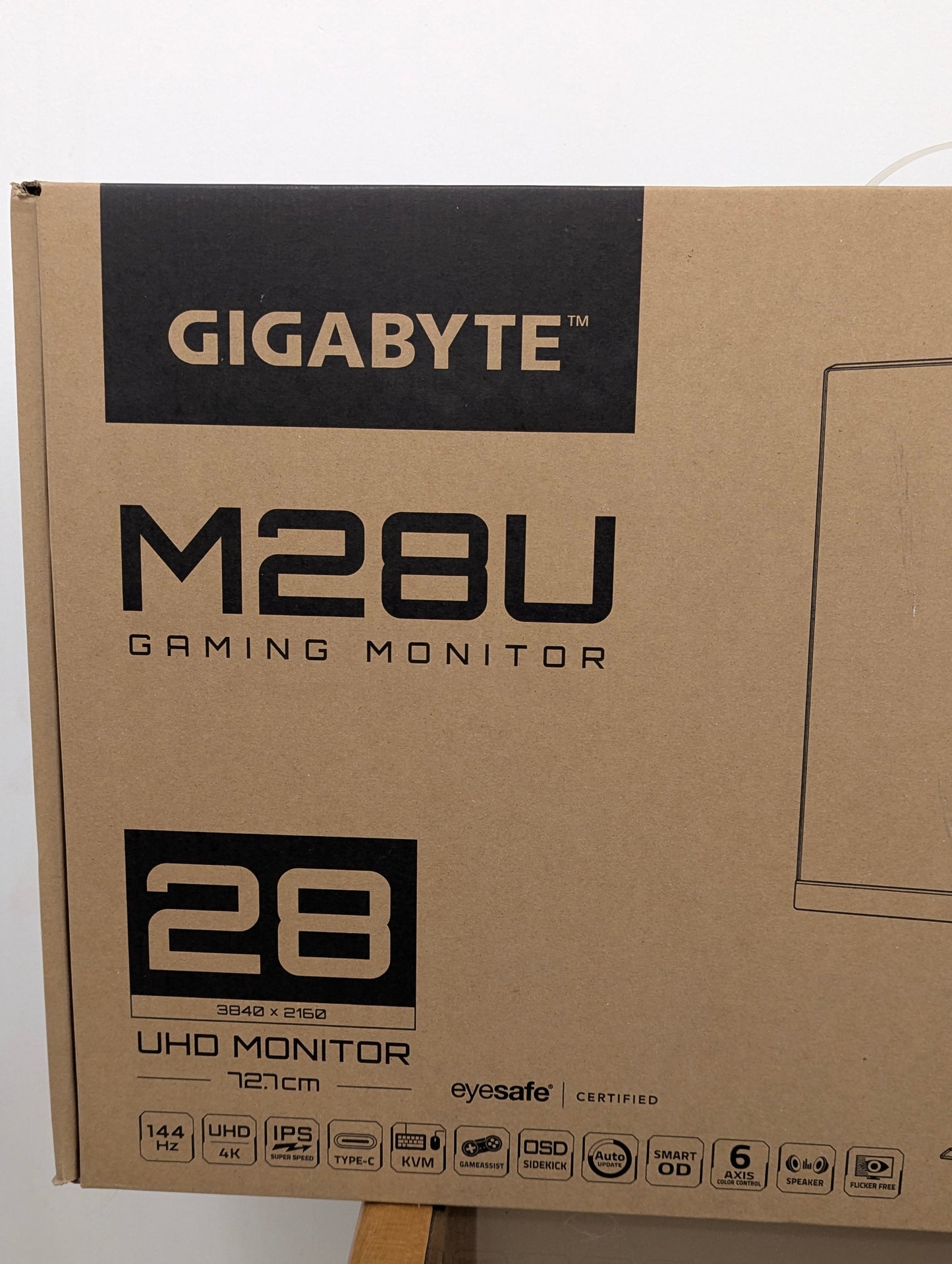 Ecran GIGABYTE M28U Moniteur de jeu 28" 4K UHD - 3840 x 2160, 144Hz, 1ms