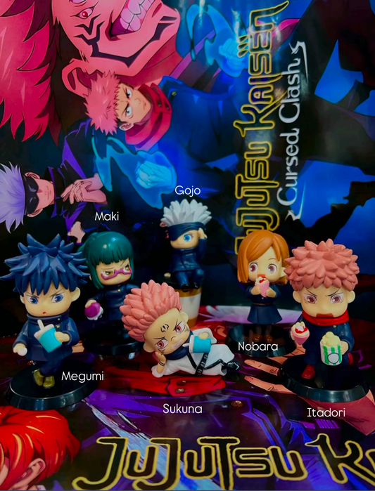 Lot 6x Figurine Jujutsu Kaisen (07 cm)