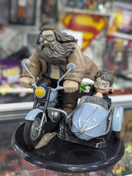 Figurine Harry Potter & Hagrid Motocycle