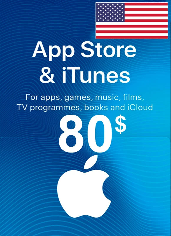 Carte Gift Apple iTunes Store 80$ (USA)