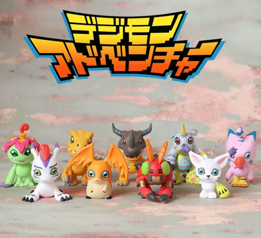 Lot de 09 Figurines Digimon en PVC (04 cm)