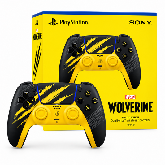 Manette sans fil DualSense - Édition limitée Marvel’s Wolverine Jaune