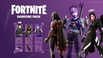 Pack Fortnite Feu Noir et Glace pour Nintendo Switch & Switch 2