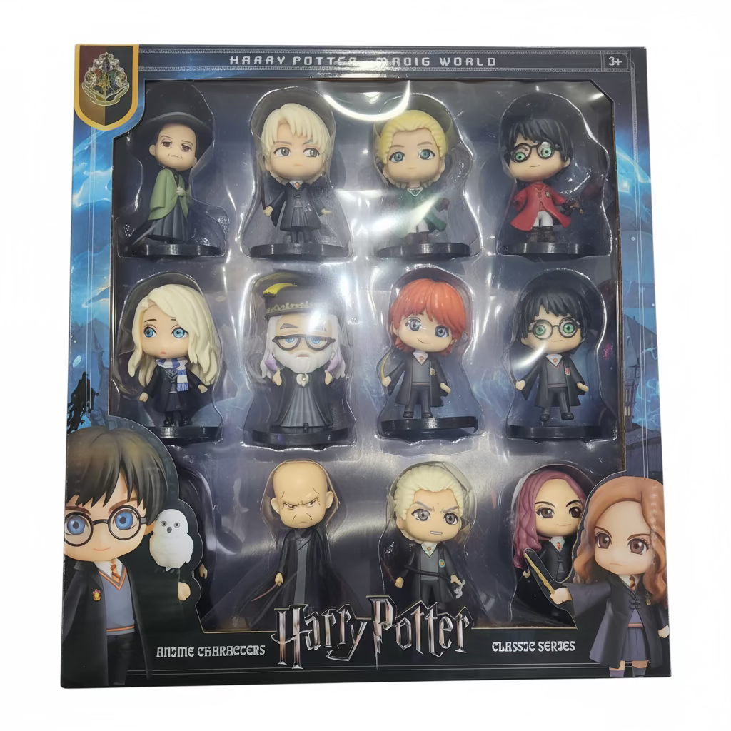 Lot de 12 Figurines Harry Potter CHIBI 10 cm