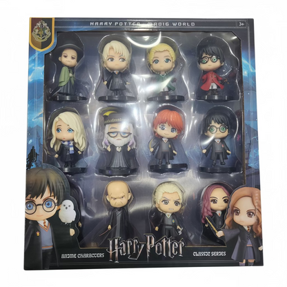 Lot de 12 Figurines Harry Potter CHIBI 10 cm