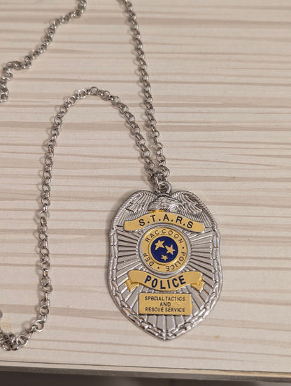 CHAINE Badge Police S.T.A.R.S Resident Evil  STARS