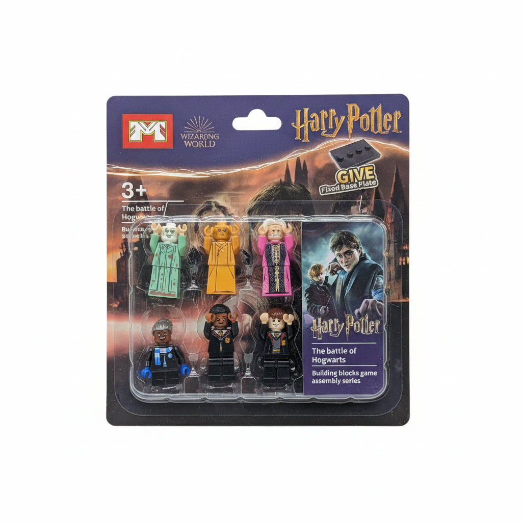 Figurine LEGO Harry Potter the battle of Hogwarts lot 6 Pieces (4 CM)