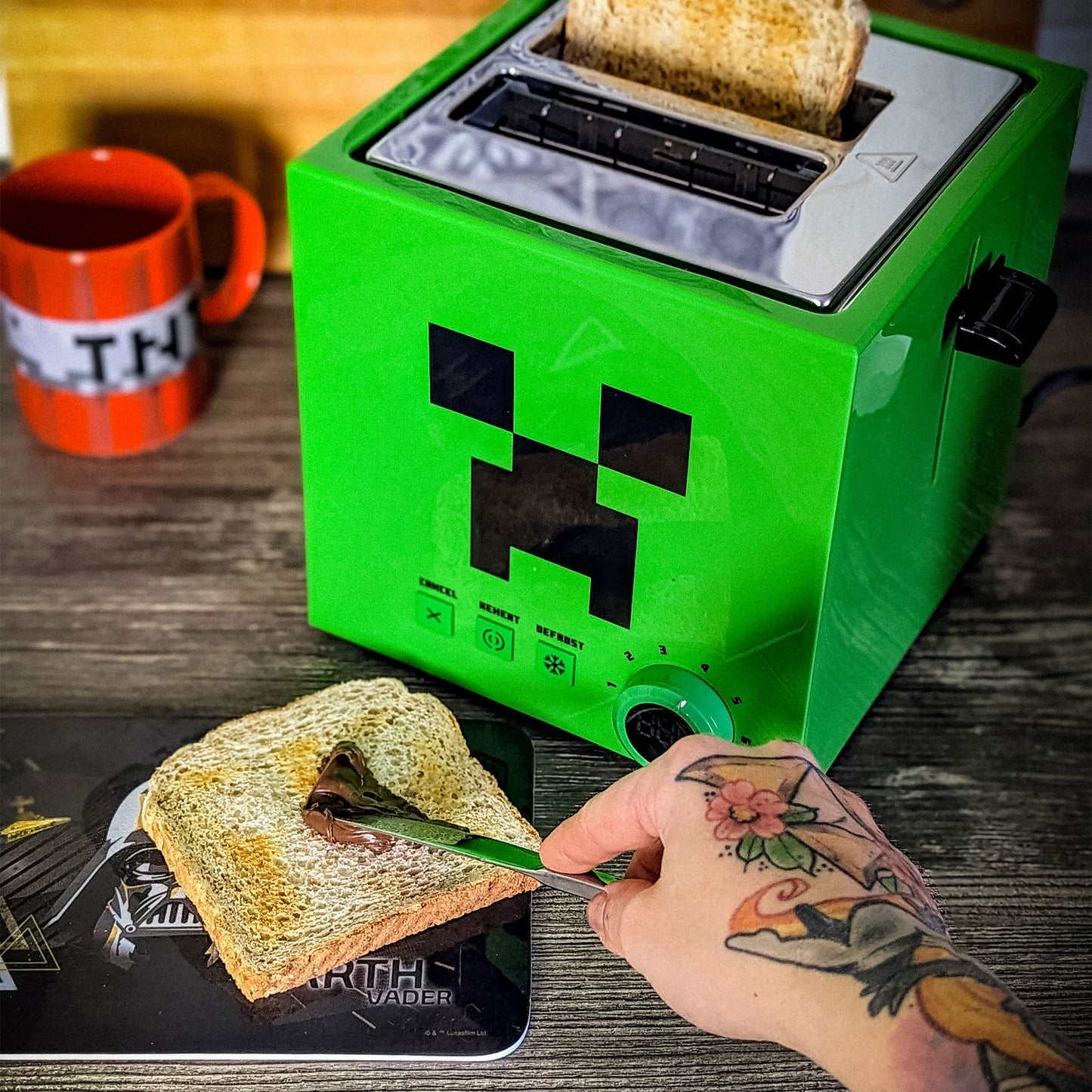 Minecraft Grille pain Toaster Creeper UKON!C