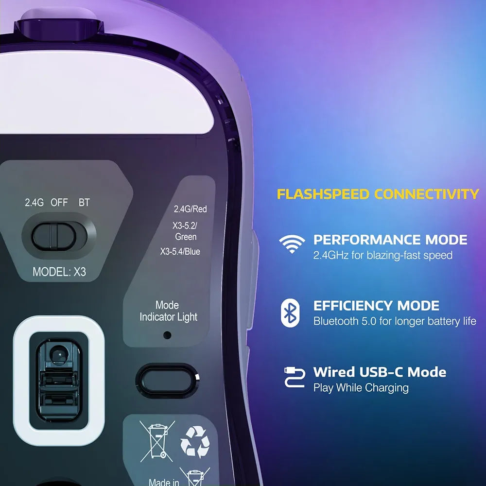 Souris Attack Shark X3 – Model  PAW3395