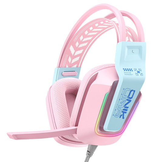 Casque Gaming Filaire Onikuma X13 -Rose-