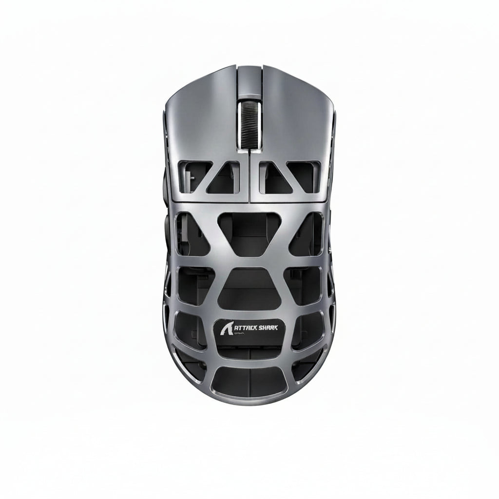 Souris Sans Fil ATTACK SHARK R3 Magnesium Alloy Gaming Mouse 8000 Mhz Polling Rate | GREY |