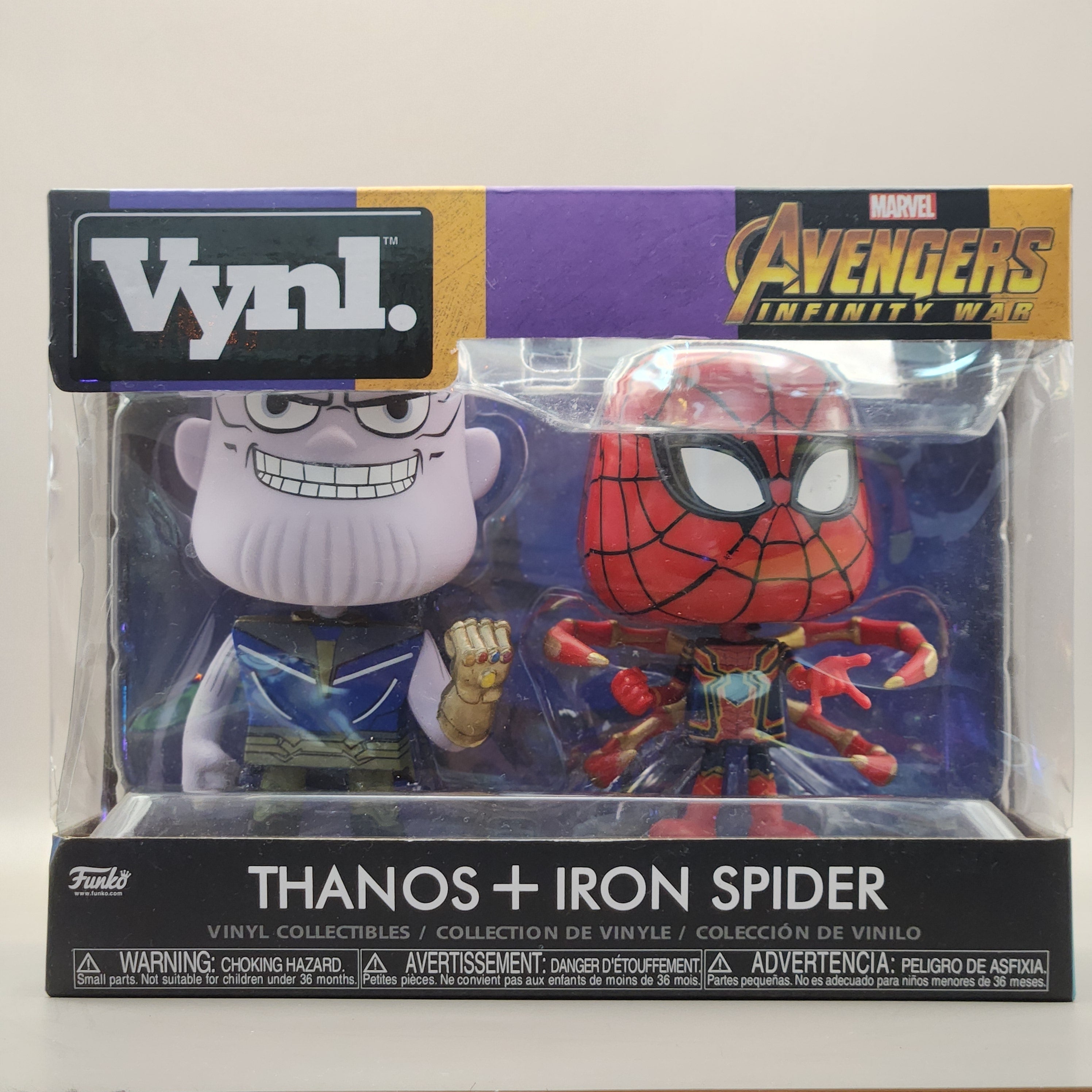 Figurine Marvel Duo Vinyl Collectibles Thanos + IRON SPIDER (10 cm)