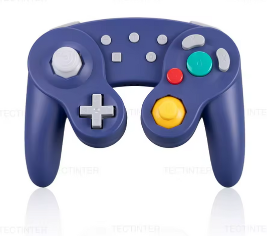 Manette Sans Fil Style Gamecube  Compatible avec Nintendo Switch 2 / Steam/Andriod/PC
