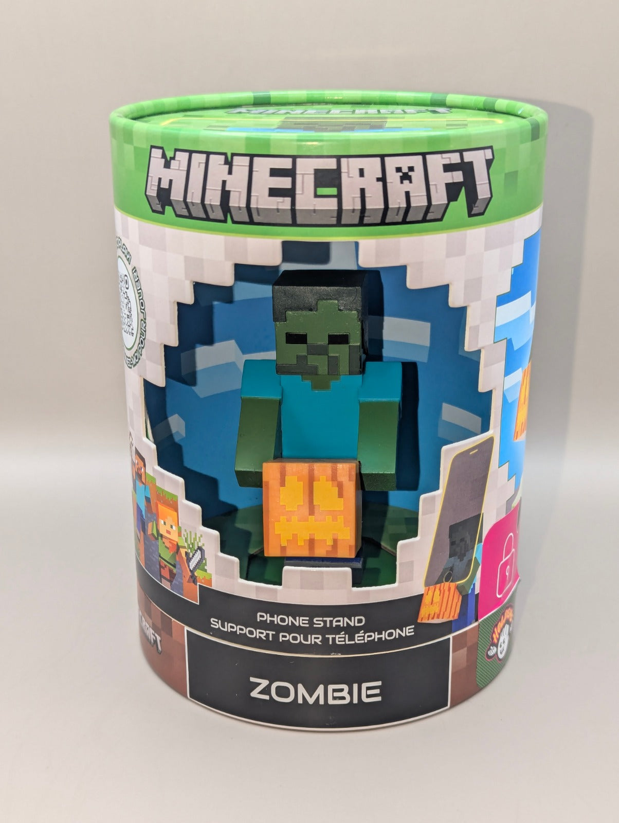 Figurine Support Telephone Holdems Cable Guys ZOMBIE - Minecraft  11 cm