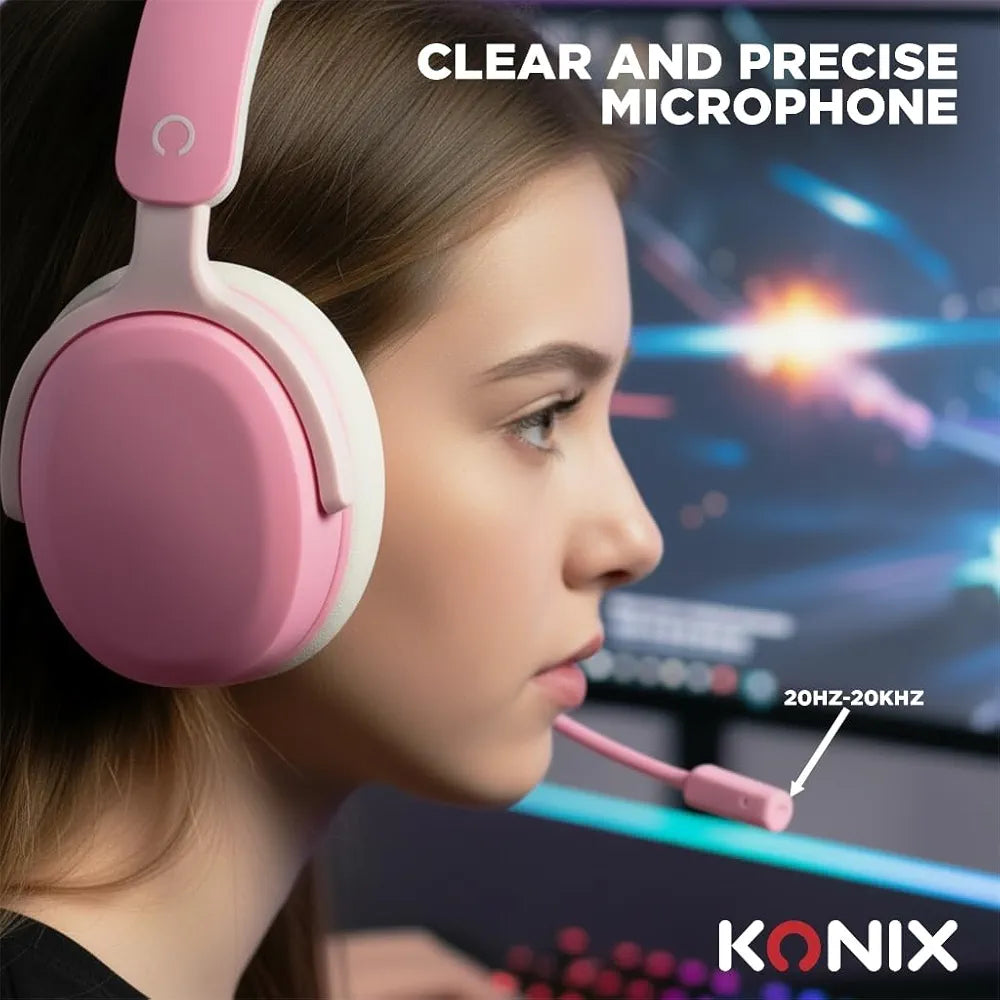 Casque Filaire KONIX Nexus PINK/ Rose