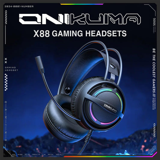 Casque Onikuma X88 RGB Wired Gaming Headset