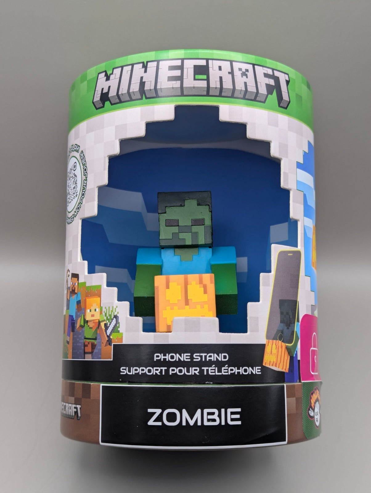 Figurine Support Telephone Holdems Cable Guys ZOMBIE - Minecraft  11 cm