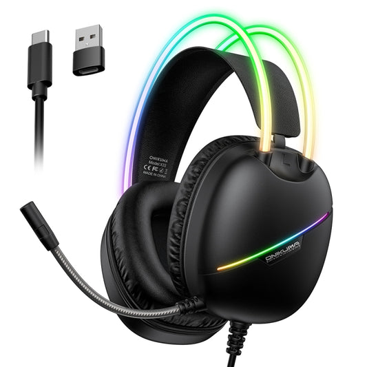 Casque Onikuma X33 RGB Wired Gaming Headset USB TYPE C + OTG (PC)