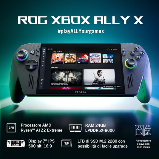 ASUS ROG Xbox Ally X RC73XA | 1 TB SSD | 24GB RAM | 7" 120Hz
