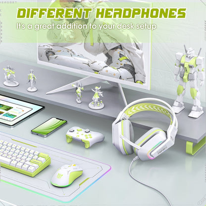 Casque Gaming Filaire Onikuma X13 -Blanc-