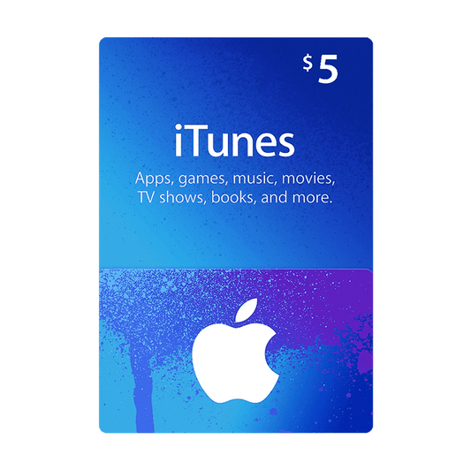 Carte Gift Apple iTunes Store 5$ (USA)