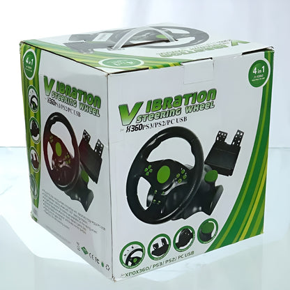 VOLANT VIBRATION STERRING WHEEL  XBOX360 / PS2 / PC /PS3
