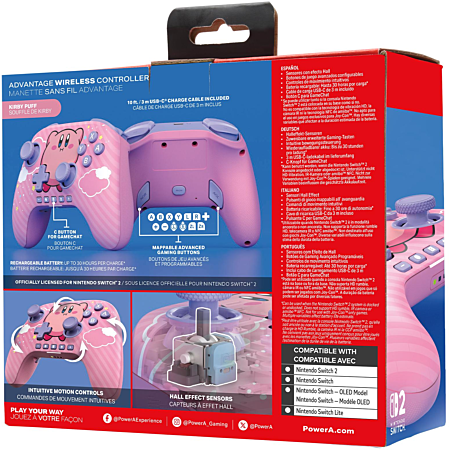 Manette sans fil pour Nintendo Switch 2 - Kirby Puff