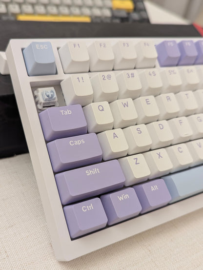 Clavier Filaire A.JAZZ AK680 mécanique filaire (65%)  - Purple & White