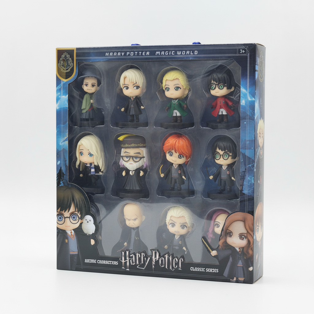 Lot de 12 Figurines Harry Potter CHIBI 10 cm