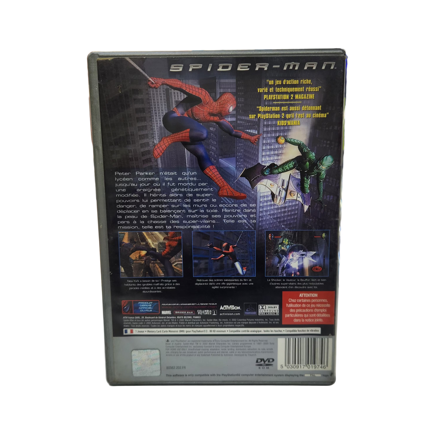Spiderman PAL Playstation 2 [ Platinum ] Occasion ♻️
